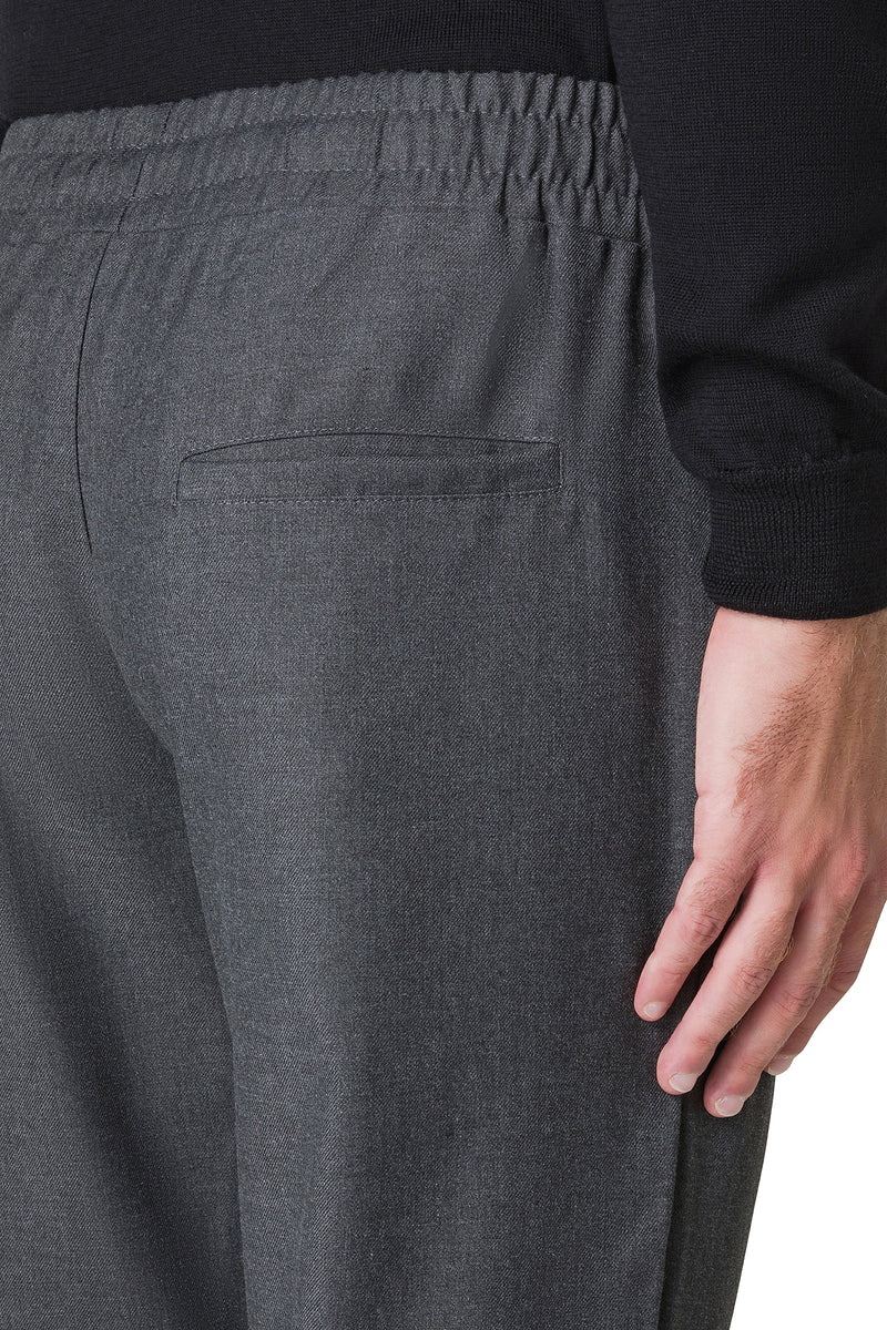 PANTALONE ELASTICO IN VITA CON COULISSE