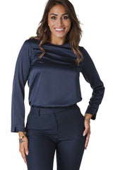 BLUSA IN RASO STRETCH