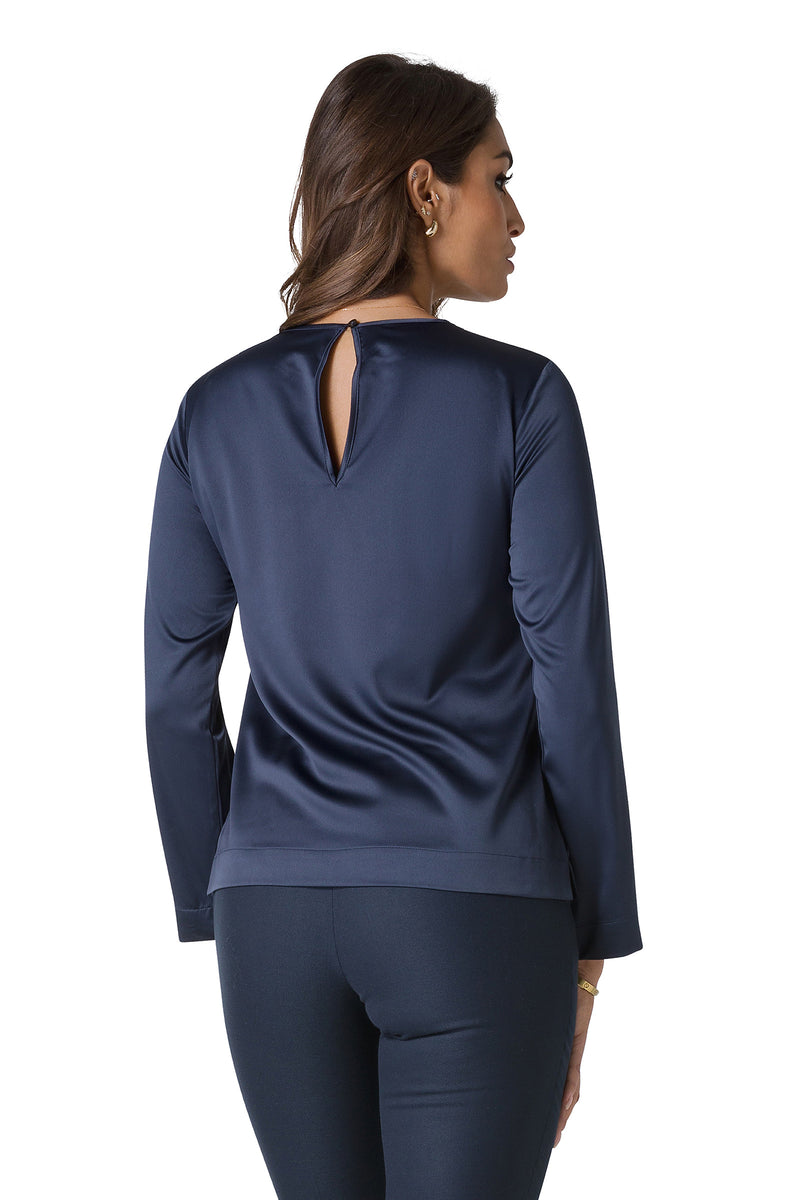 BLUSA IN RASO STRETCH