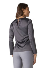 BLUSA IN RASO STRETCH