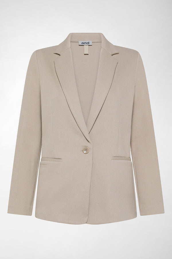 BLAZER IN TESSUTO TECNICO ARMATURATO STRETCH