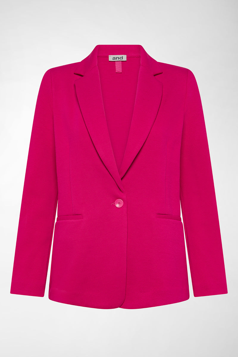 BLAZER IN TESSUTO TECNICO ARMATURATO STRETCH