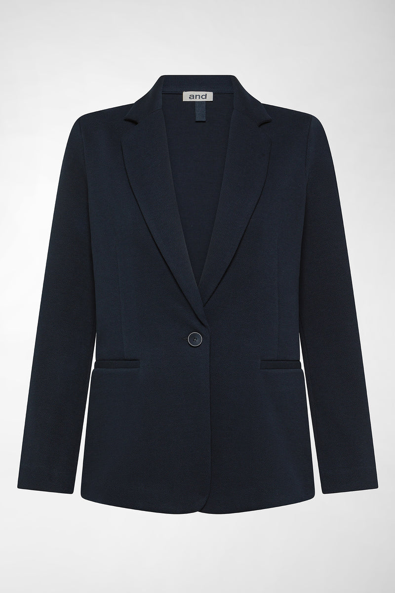 BLAZER IN TESSUTO TECNICO ARMATURATO STRETCH