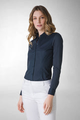 CAMICIA IN POPELINE DI COTONE STRETCH