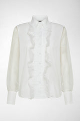 CAMICIA ROUCHES IN ORGANZA