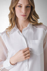 CAMICIA MANICHE IN ORGANZA