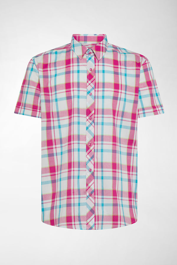 CAMICIA A QUADRI MEZZA MANICA