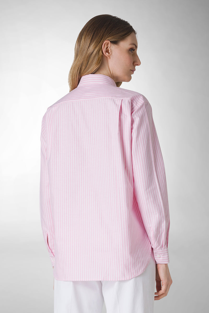 CAMICIA IN TESSUTO PIN POINT RIGATO