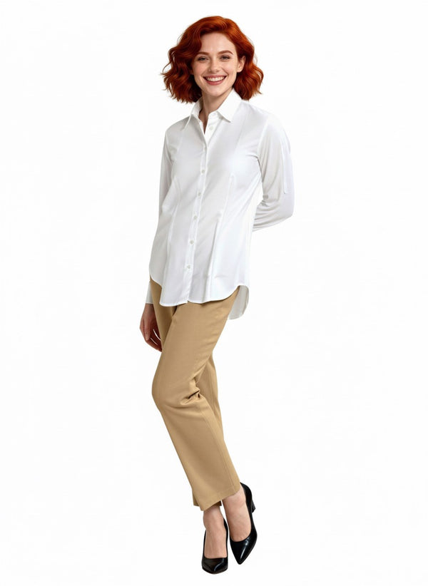 CAMICIA  CON PINCES DAVANTI E DIETRO