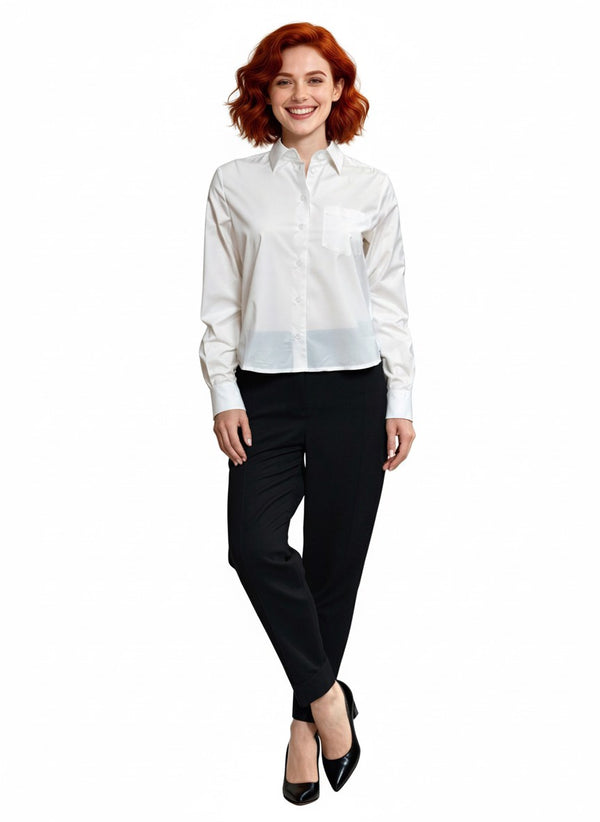 PANTALONE CON ELASTICO SU CINTURINO DIETRO