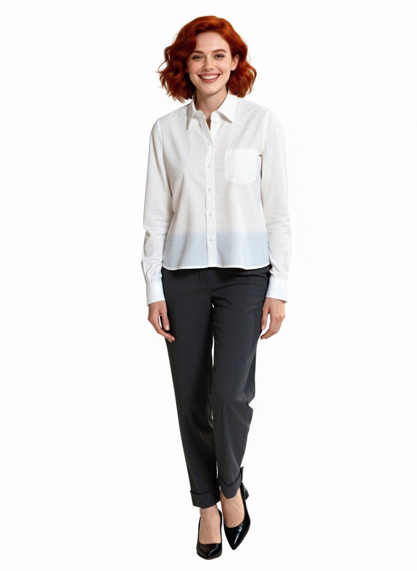 PANTALONE CON ELASTICO SU CINTURINO DIETRO