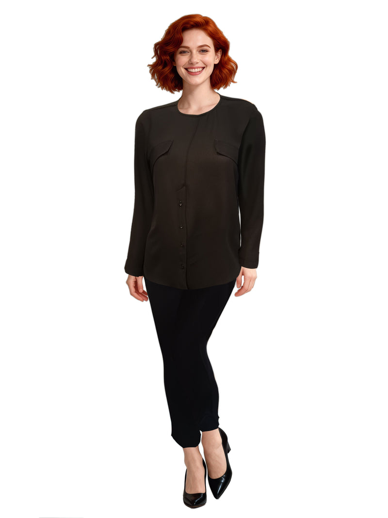 CAMICIA CON PATTINE SUL DAVANTI