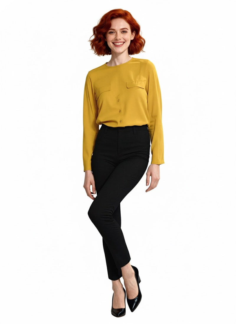 CAMICIA CON PATTINE SUL DAVANTI