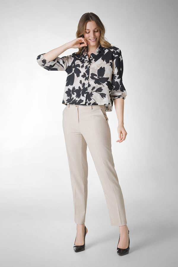 CAMICIA CROPPED FANTASIA FIORE