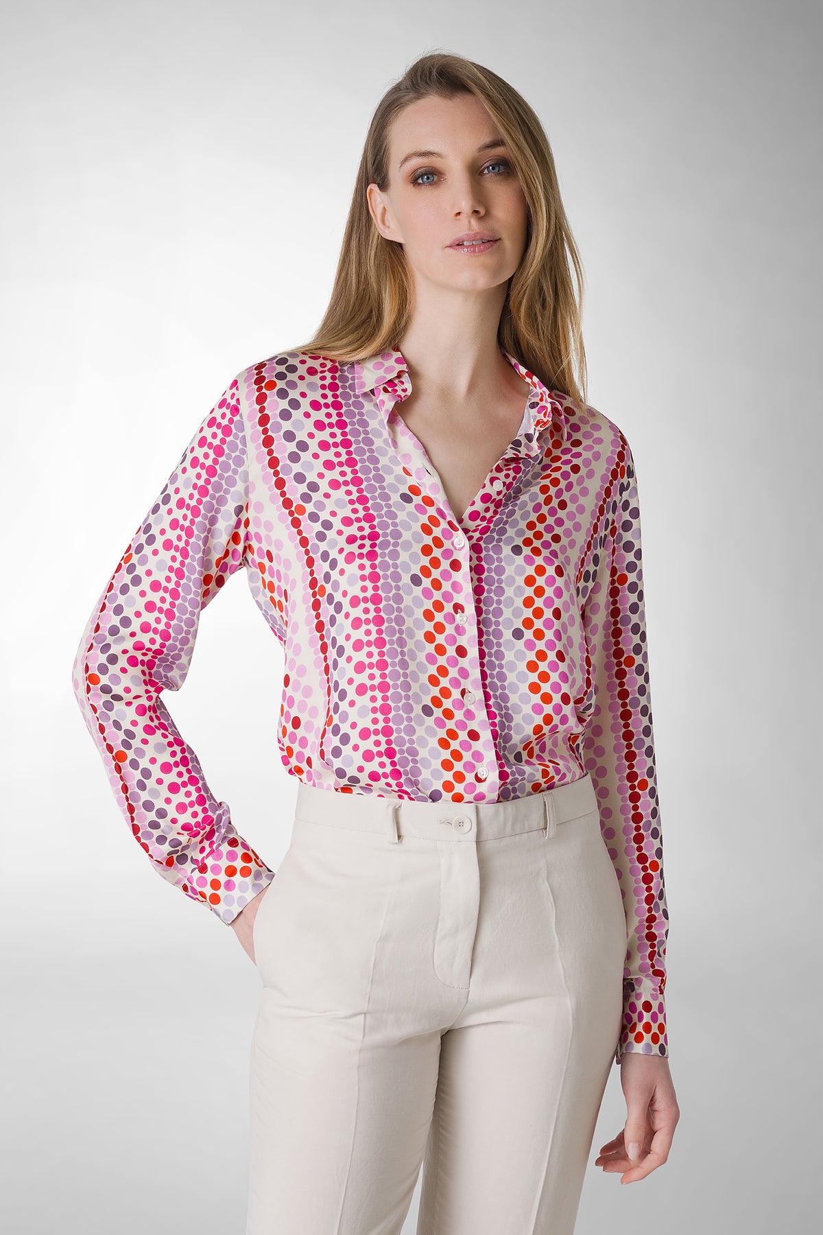 MASSIMO ALBA 売れ筋商品|||マッシモ アルバ シャツ トップス レディース Shirts Pink Silvia Iconic Poplin Stretch Women Shirt Pink – 7 Camicie
