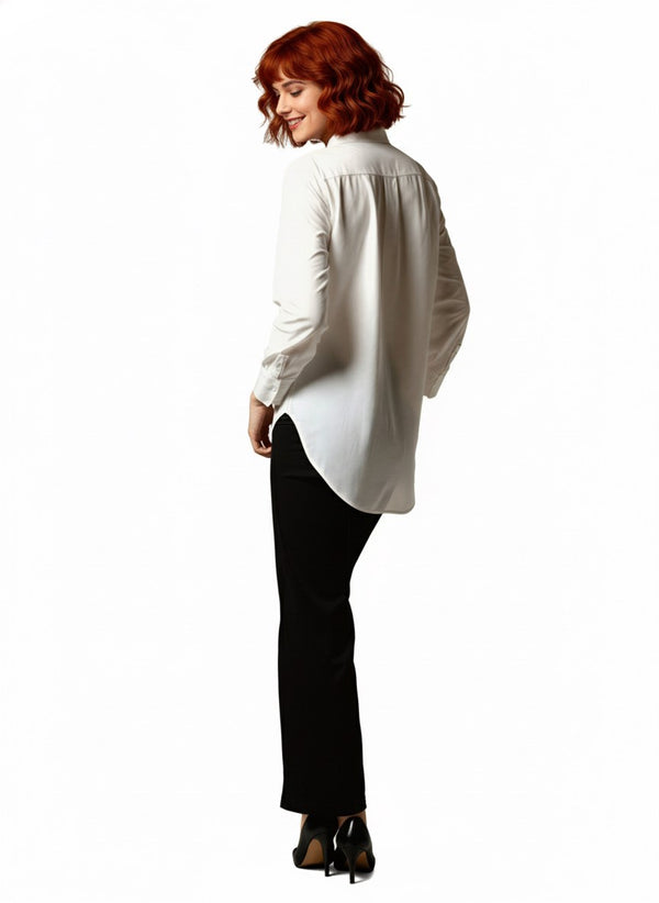 CAMICIA CON  FONDO STONDATO  VESTIBILITA OVER