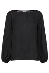 BLUSA CON SCOLLO A BARCHETTA