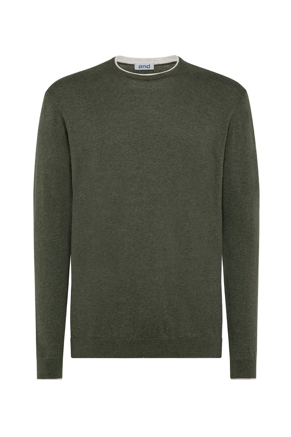 CREW NECK SWEATER WITH LONG SLEEVES