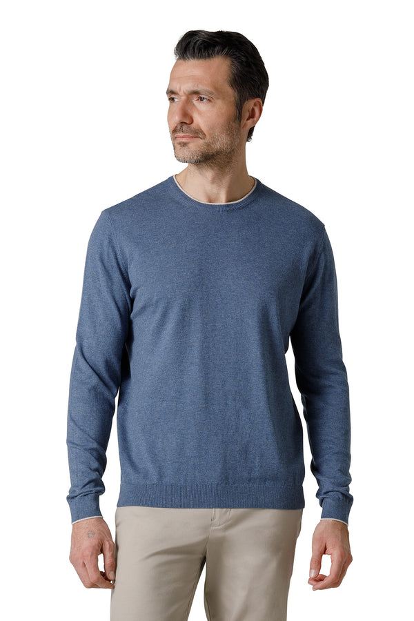 CREW NECK SWEATER WITH LONG SLEEVES