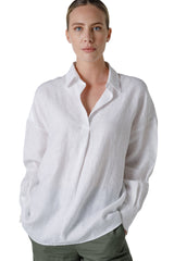 CAMICIA MANICA LUNGA APERTURA A POLO COLLO PUNTA