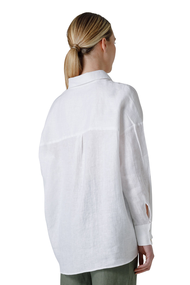 CAMICIA MANICA LUNGA APERTURA A POLO COLLO PUNTA
