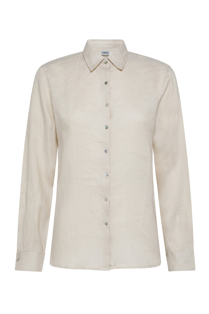 CAMICIA MANICA LUNGA COLLO A PUNTA CHIUSO