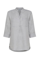 CAMICIONE MANICA 3/4 COLLO COREANA CON TASCHINI