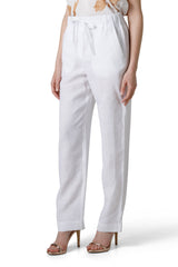 PANTALONE CON ELASTICO E COULISSE IN VITA