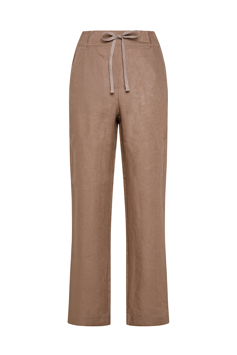 PANTALONE CON ELASTICO E COULISSE IN VITA