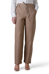 PANTALONE CON ELASTICO E COULISSE IN VITA