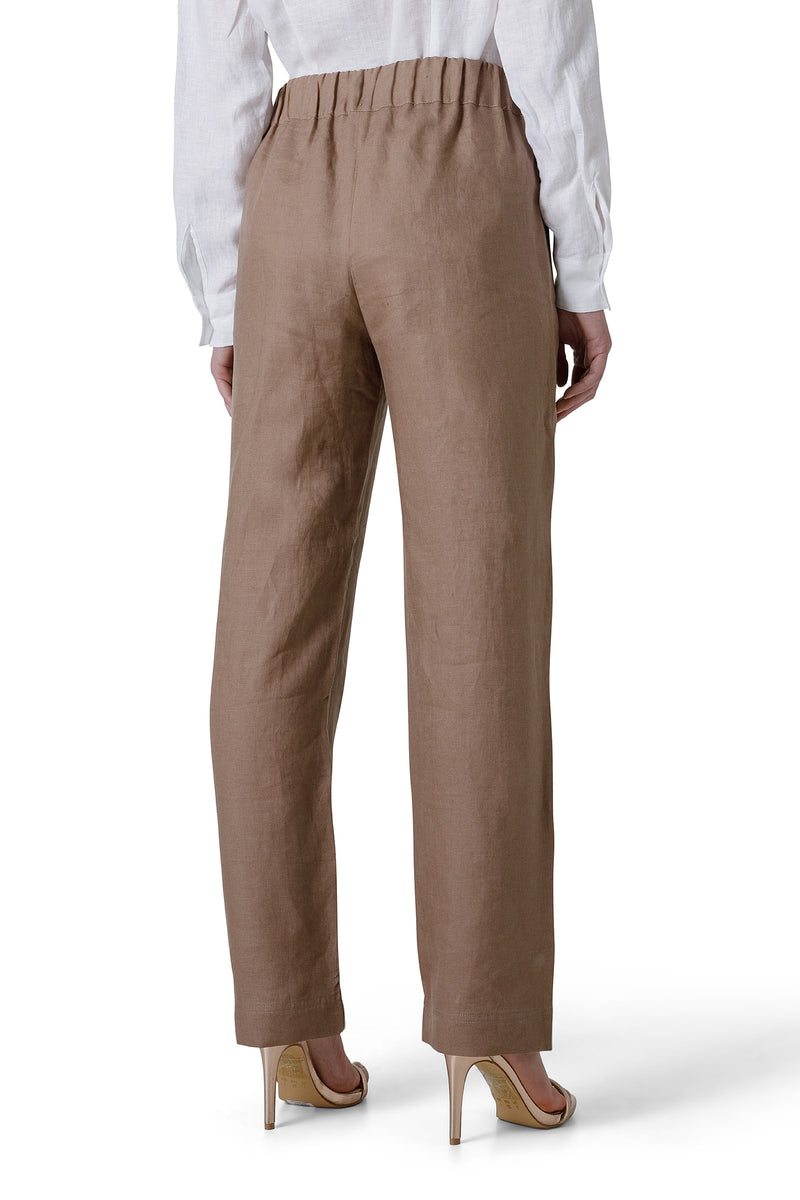 PANTALONE CON ELASTICO E COULISSE IN VITA