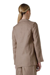 LINEN JACKET WITH 1 BUTTON