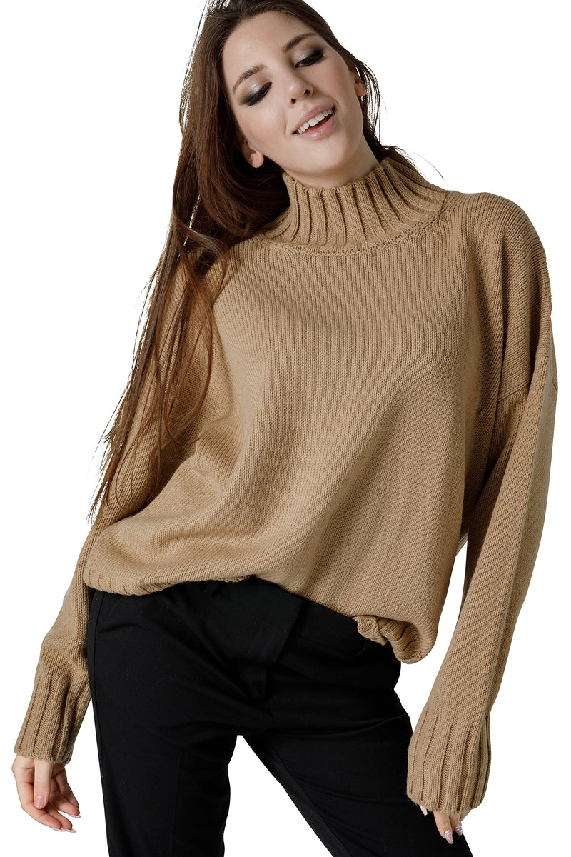 MAGLIA IN MISTOLANA COLLO ALTO