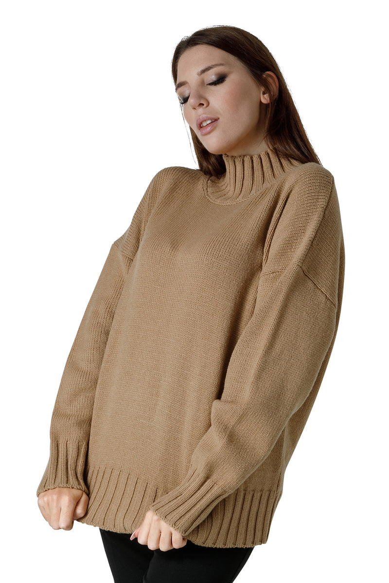 MAGLIA IN MISTOLANA COLLO ALTO
