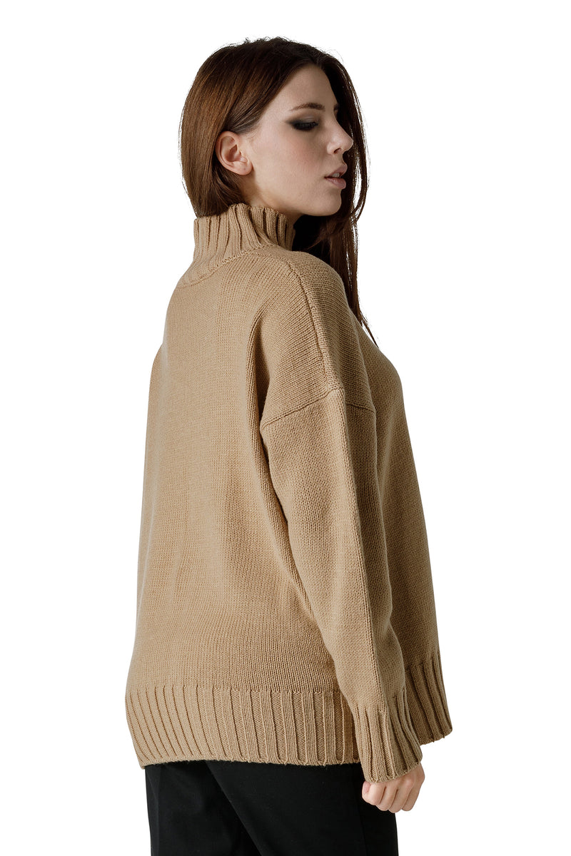 MAGLIA IN MISTOLANA COLLO ALTO