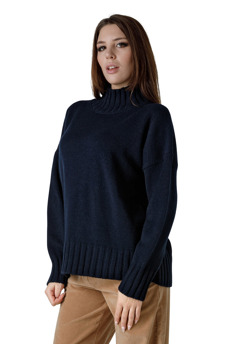 MAGLIA IN MISTOLANA COLLO ALTO
