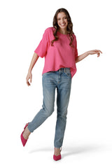 BOAT NECKLINE BLOUSE