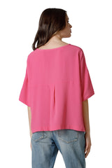 BOAT NECKLINE BLOUSE