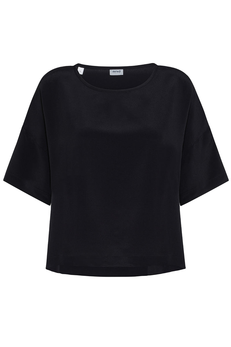 BLUSA MEZZA MANICA AMPIA SCOLLO BARCHETTA