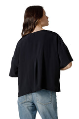 BLUSA MEZZA MANICA AMPIA SCOLLO BARCHETTA