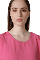 SLEEVELESS BLOUSE WITH CREW NECK