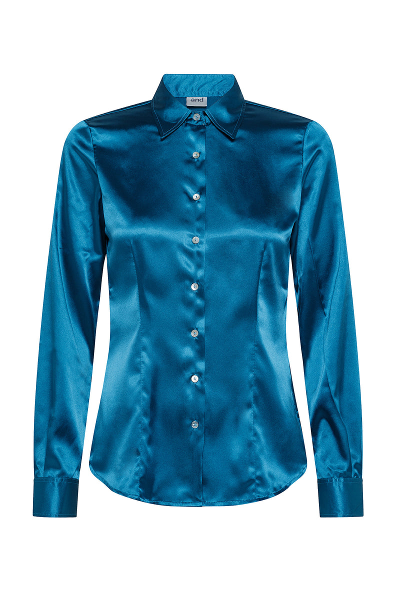 CAMICIA MANICA LUNGA COLLO A PUNTA CHIUSO