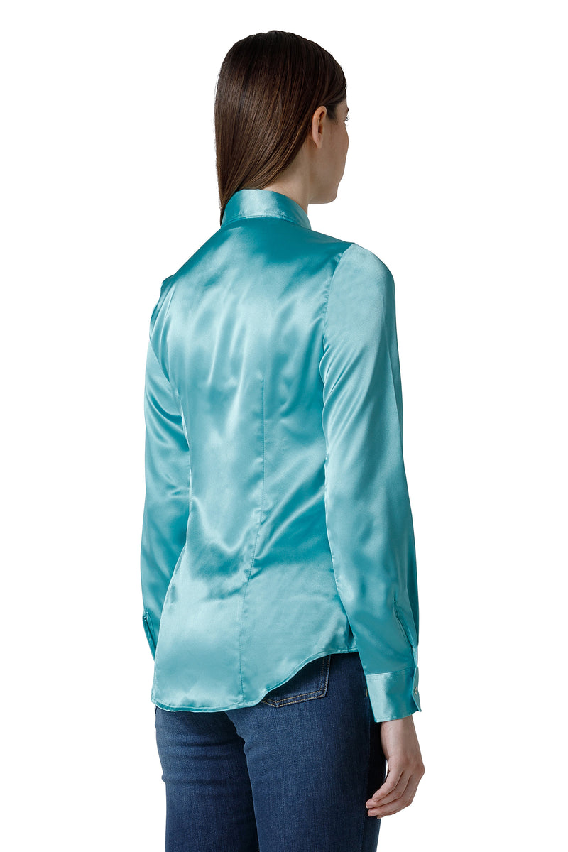 CAMICIA MANICA LUNGA COLLO A PUNTA CHIUSO