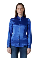 CAMICIA MANICA LUNGA COLLO A PUNTA CHIUSO