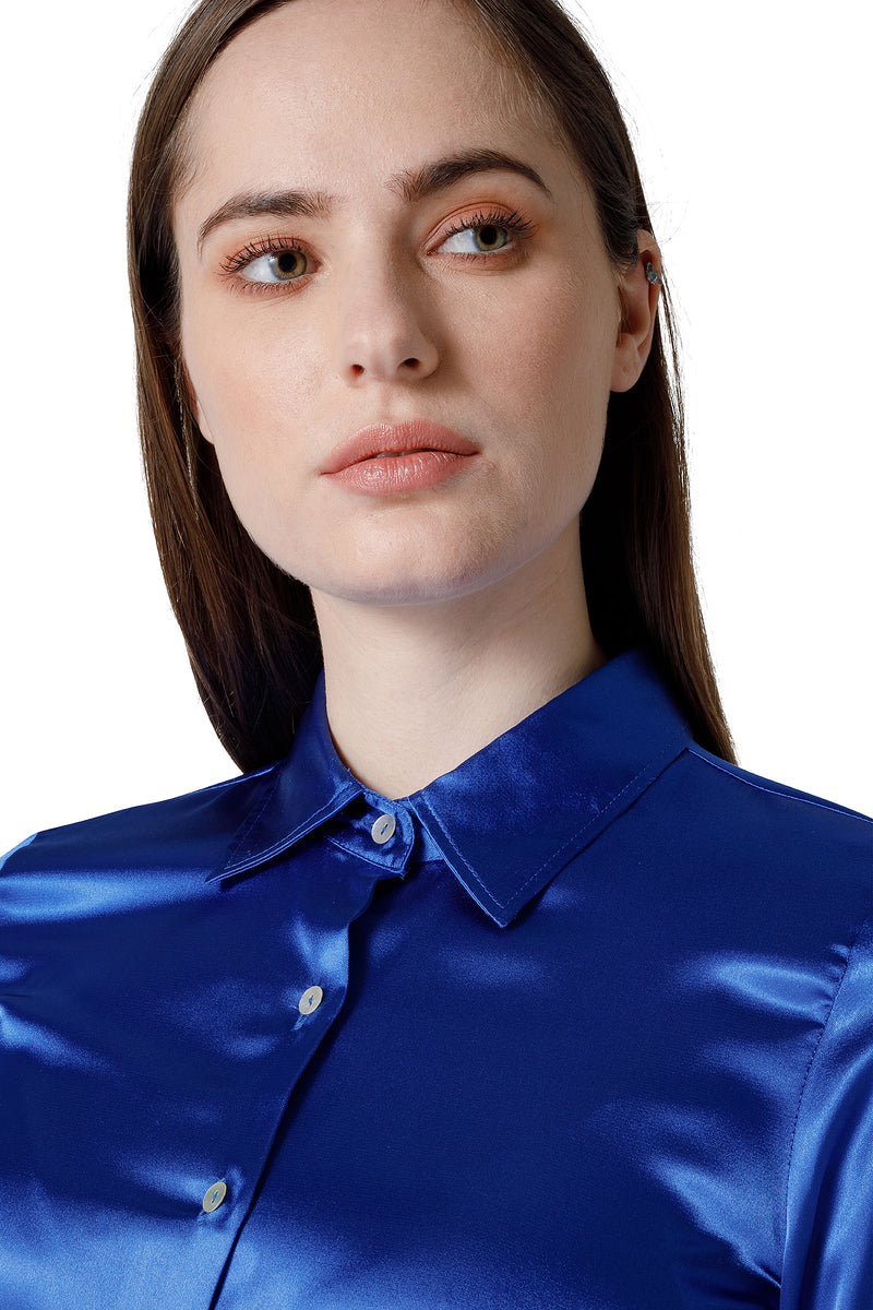 CAMICIA MANICA LUNGA COLLO A PUNTA CHIUSO