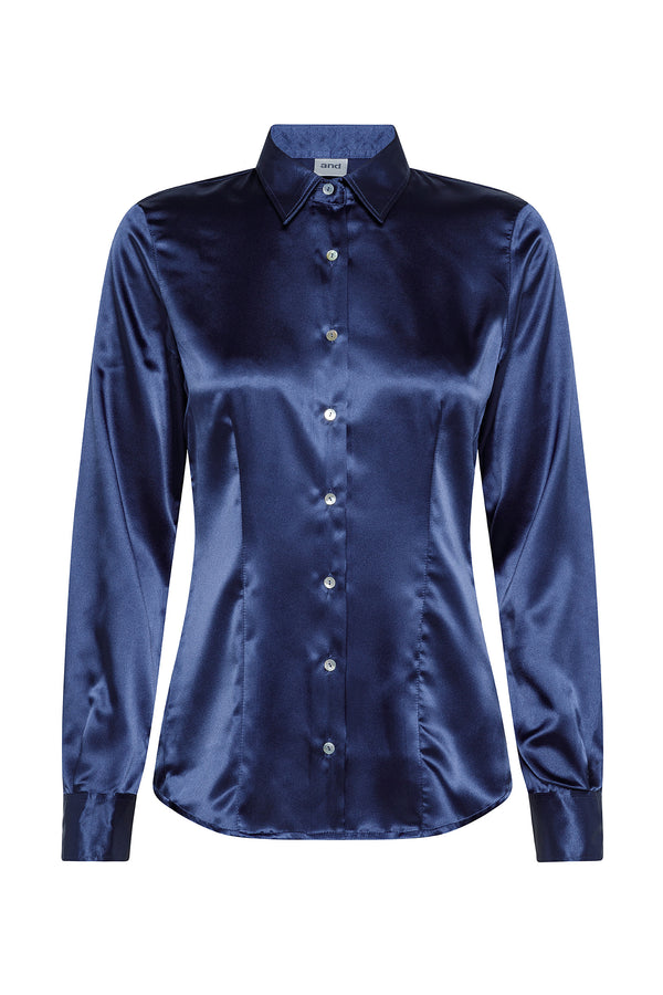 CAMICIA MANICA LUNGA COLLO A PUNTA CHIUSO