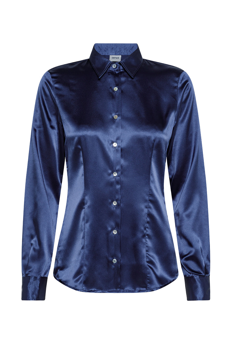 CAMICIA MANICA LUNGA COLLO A PUNTA CHIUSO