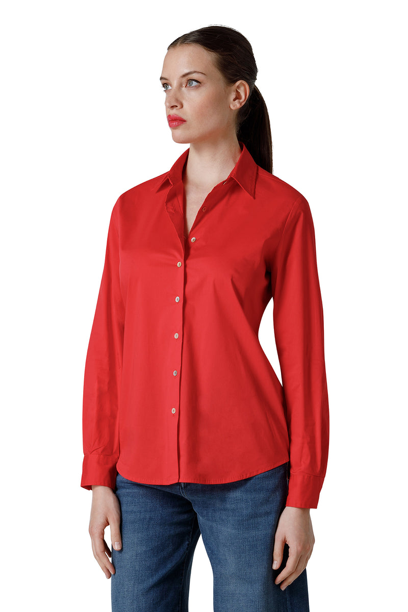 COLOR SHIRT WITH CLOSED TOE NECK