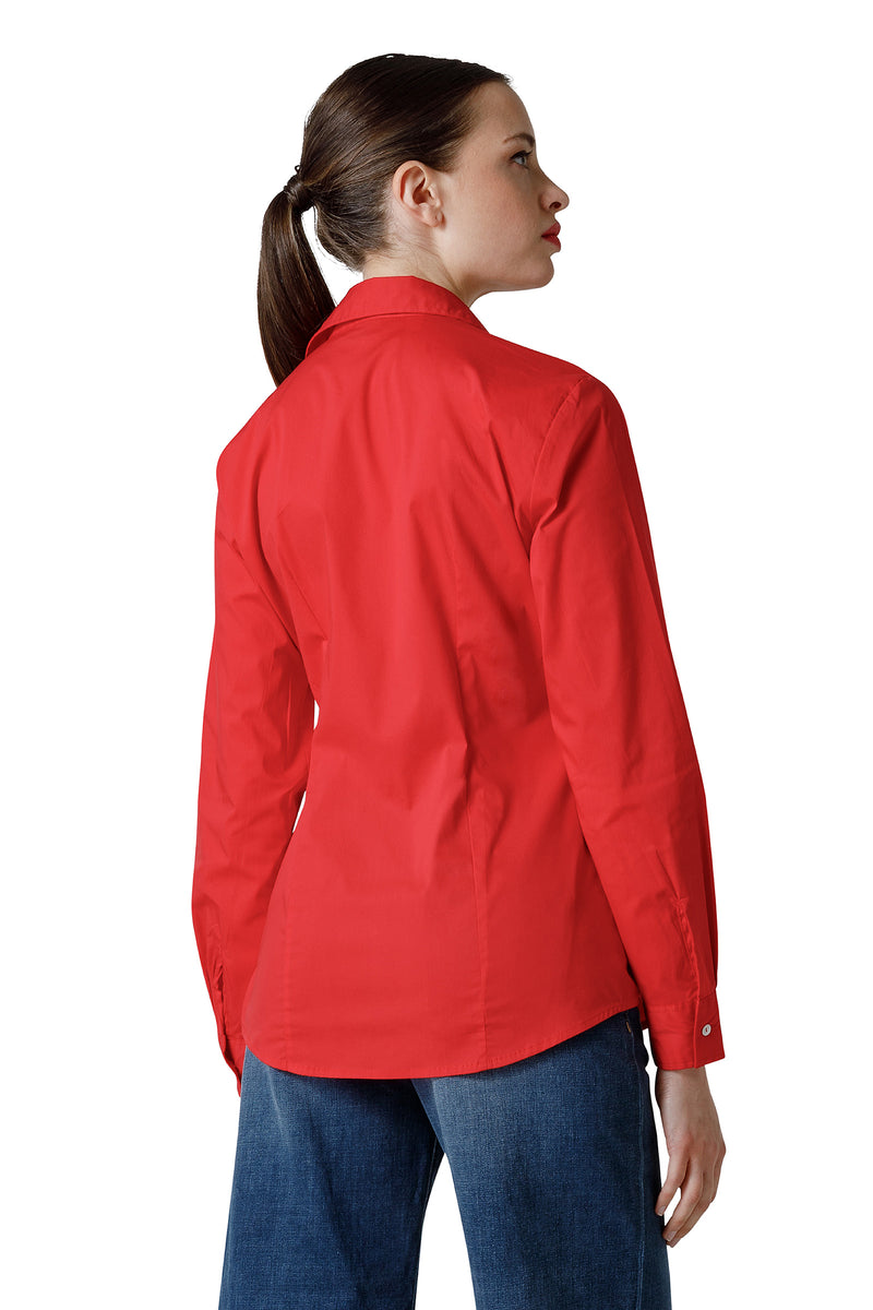 COLOR SHIRT WITH CLOSED TOE NECK