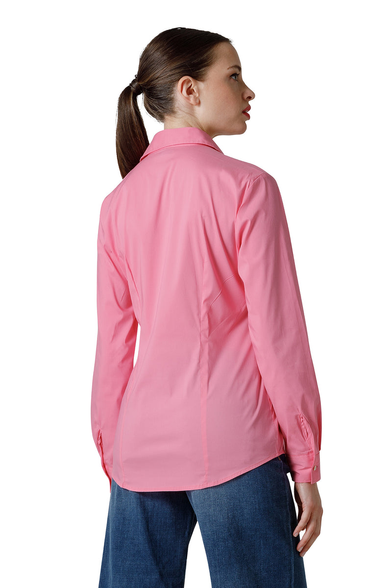 COLOR SHIRT WITH CLOSED TOE NECK